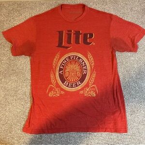Faded Miller Lite t shirt